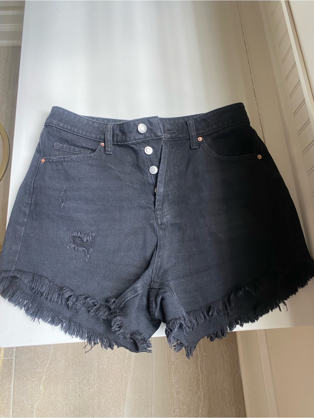 wild fable Distressed Frayed Hem Denim Shorts